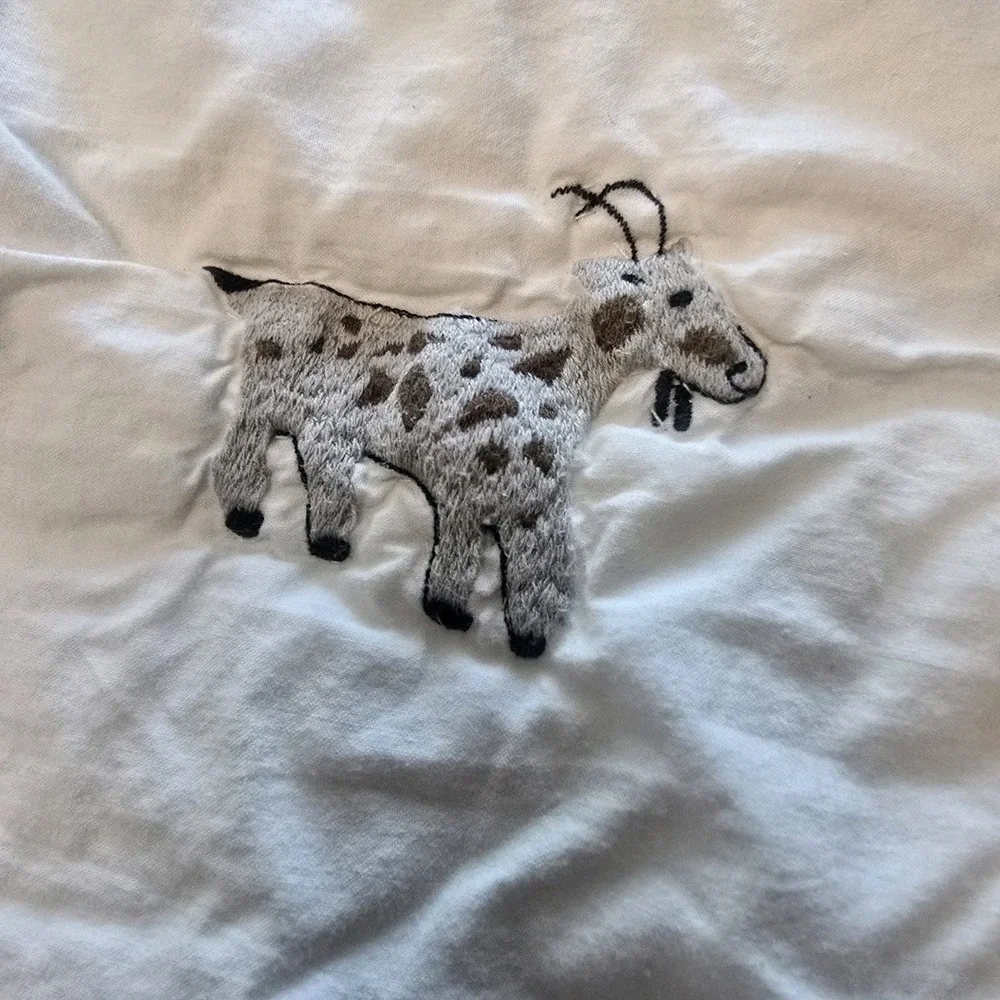 Rare Garnet Hill Kids Twin Size Quilt Blanket Farm Animals Theme Adorable EUC